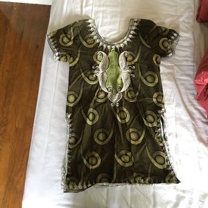 African print dress